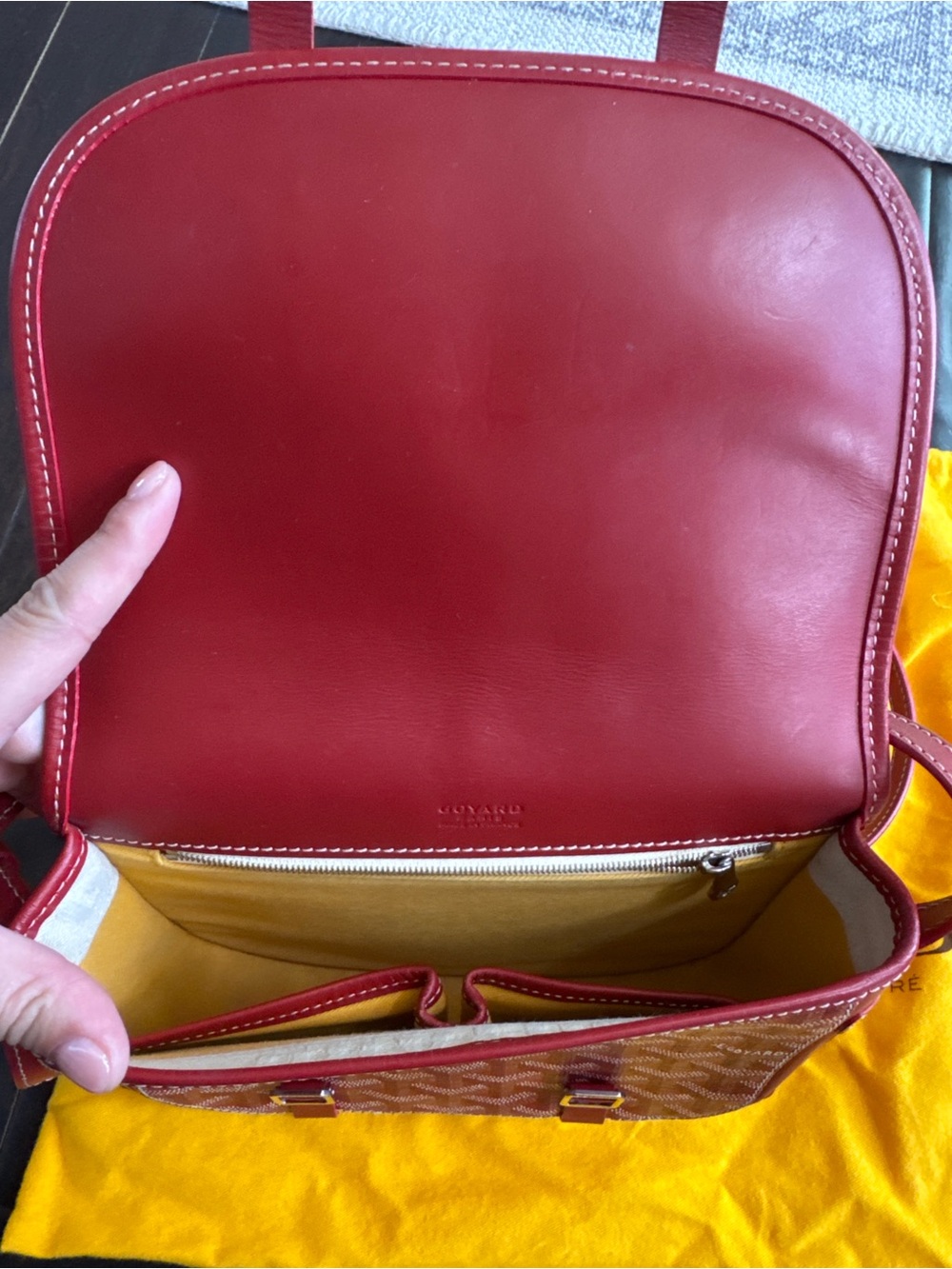 Goyard Red Belvedere PM Messenger Bag - Picture 5 of 13